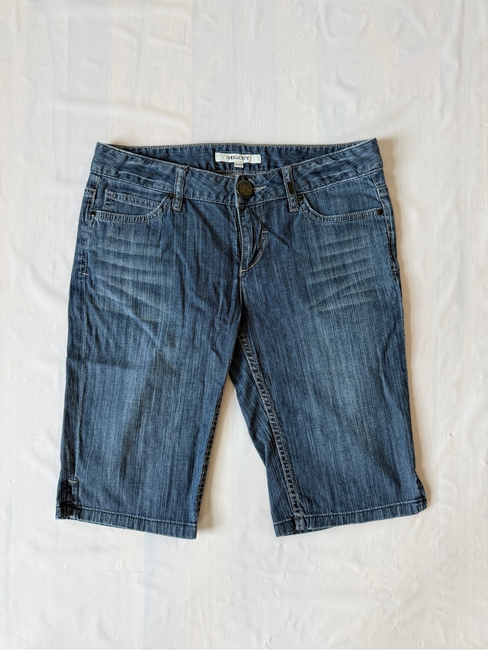 ME & CITY jean shorts Denim Bermuda y2k Women's W29